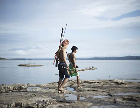 Greenpeace-Aktivisten versammeln sich im Amazonas zum Einsatz gegen Staudammprojekt 1 c_Anderson_Barbosa_Greenpeace