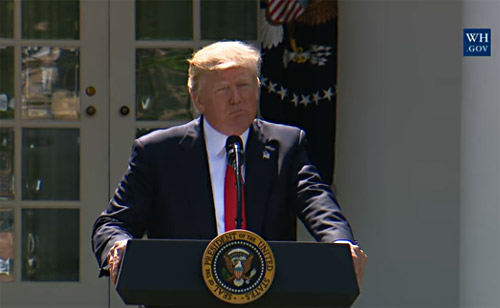 President Trump Announces US Withdrawal From the Paris Climate Accord 500