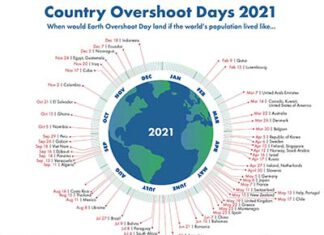 Country Overshoot Days 2021