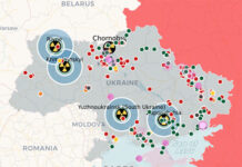 Interactive map Ukraine’s nuclear reactors @ Greenpeace