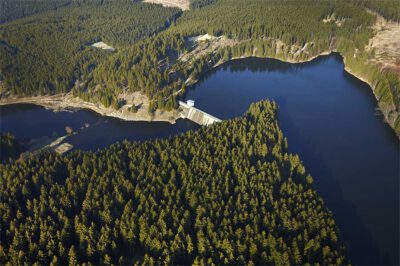 Die Rappbodetalsperre im Harz ist von Wäldern umgeben und die größte Trinkwassertalsperre Deutschlands Foto: André Künzelmann/UFZ