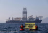 Protest against Deep Sea Mining Vessel in Mexico © Gustavo Graf / Greenpeace