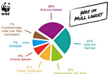Lebensmittelverschwendung Grafik: WWF