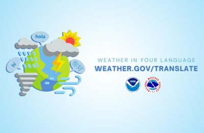 The National Weather Service is asking for public feedback on its new Spanish and Chinese translation services powered by Lilt's AI language model. (Image credit: NOAA)