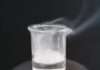 Trifluoroacetic acid in a beaker. The fumes can be clearly seen. © TimJW12 / CC BY-SA 4.0